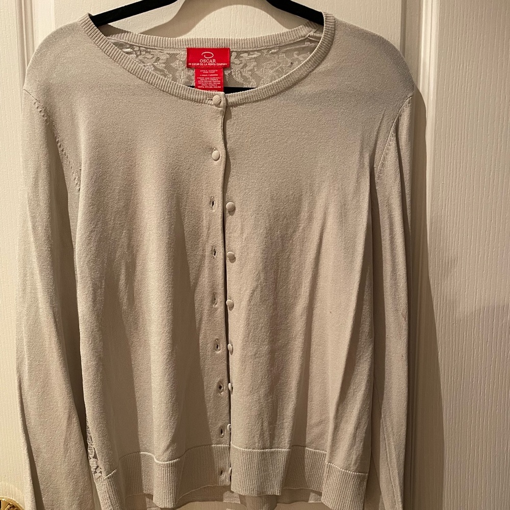 Oscar de la Renta sweater With lace detailing